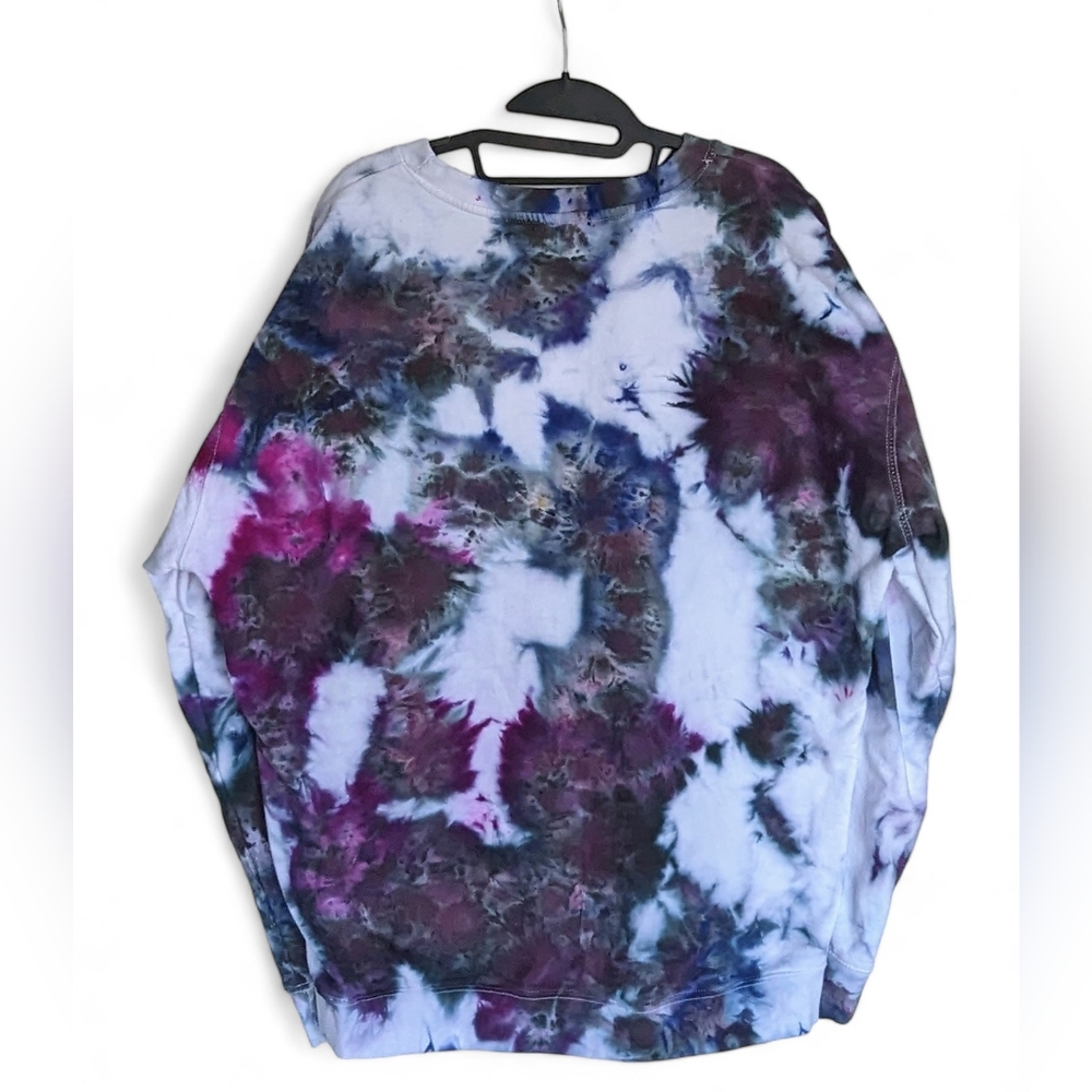 Purple Heart tie dye sweatshirt